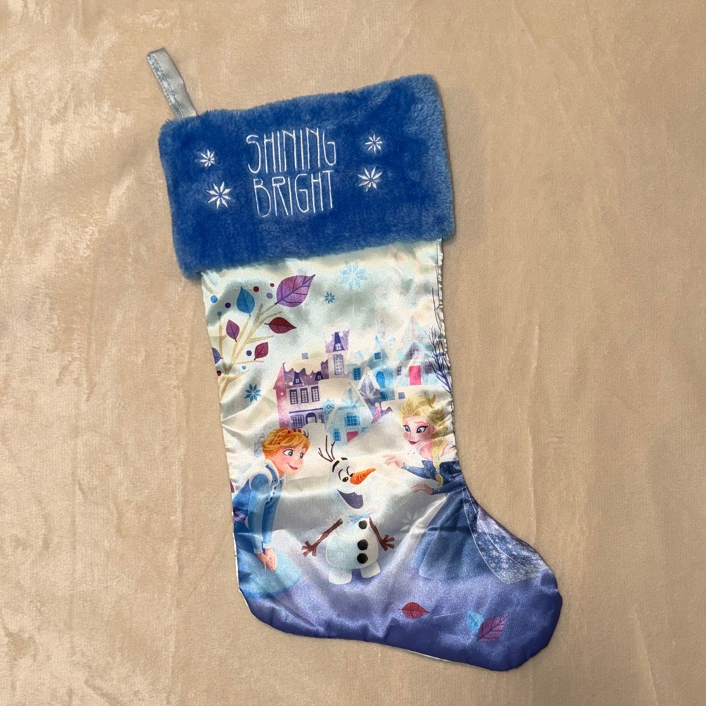 Blue Disney Frozen Christmas Stocking